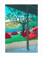 Kawase View of an Azalea Garden - Art Print