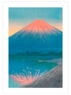 Kawase Daybreak over Lake Yamanaka - Art Print