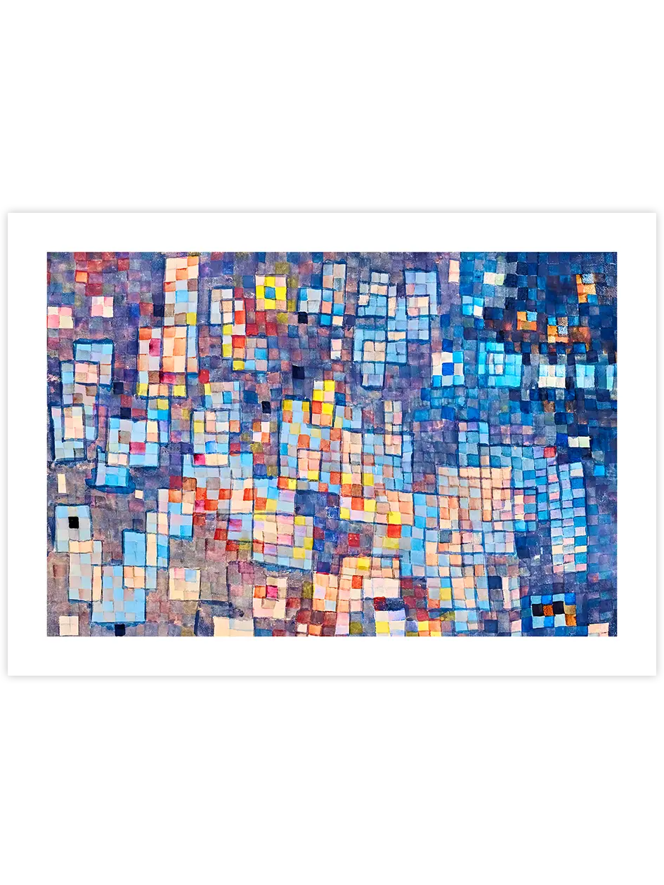Klee Glashäuser Viertel - Art Print Ünlü Ressamlar Poster