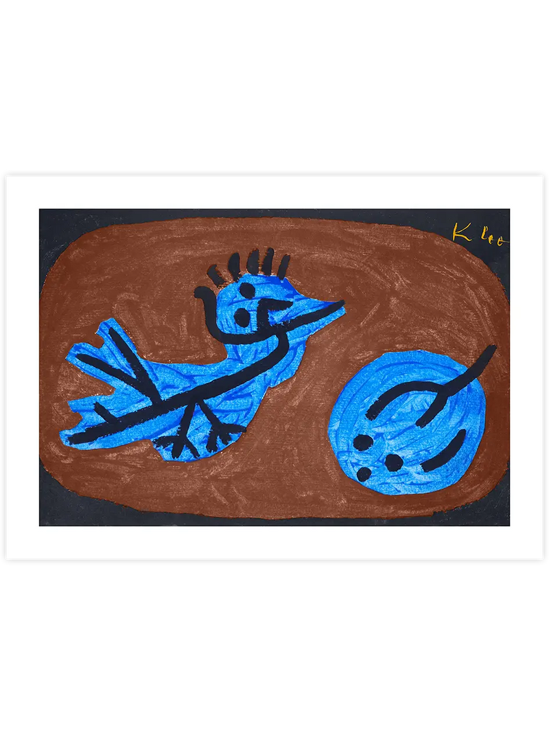 Klee Blue Bird Pumpkin - Art Print Ünlü Ressamlar Poster