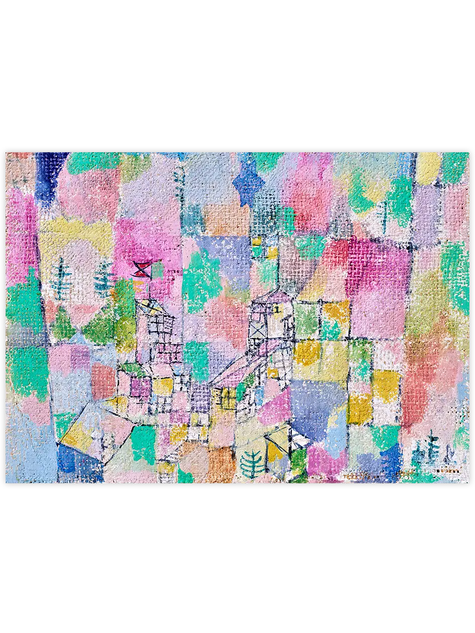 Klee Two Little Pleasure Castles - Art Print Ünlü Ressamlar Poster