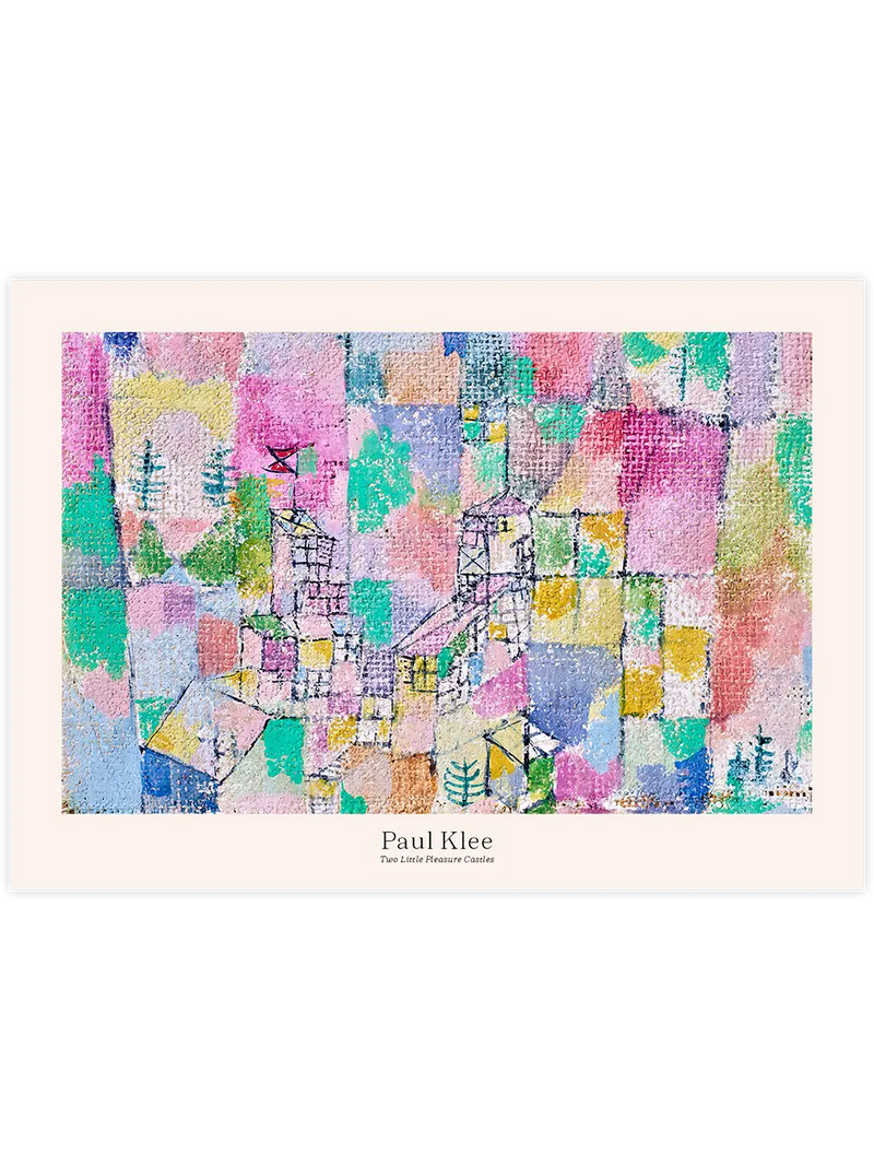 Klee Zwei Lustschlösschen - Art Print Ünlü Ressamlar Poster