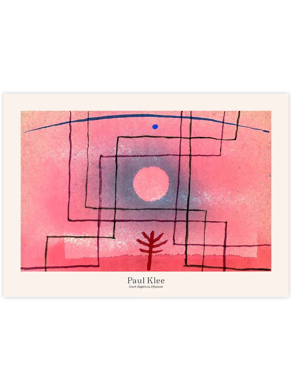 Klee Nach Regeln zu Pflanzen - Art Print Ürün ana görseli