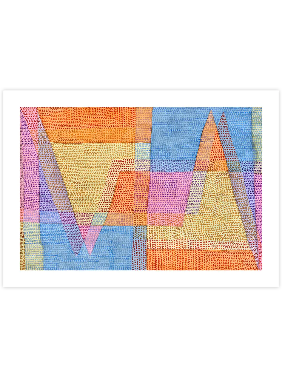 Klee La Lumière et les Arêtes - Art Print Ünlü Ressamlar Poster