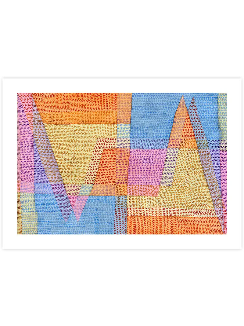 Klee La Lumière et les Arêtes - Art Print Ünlü Ressamlar Poster