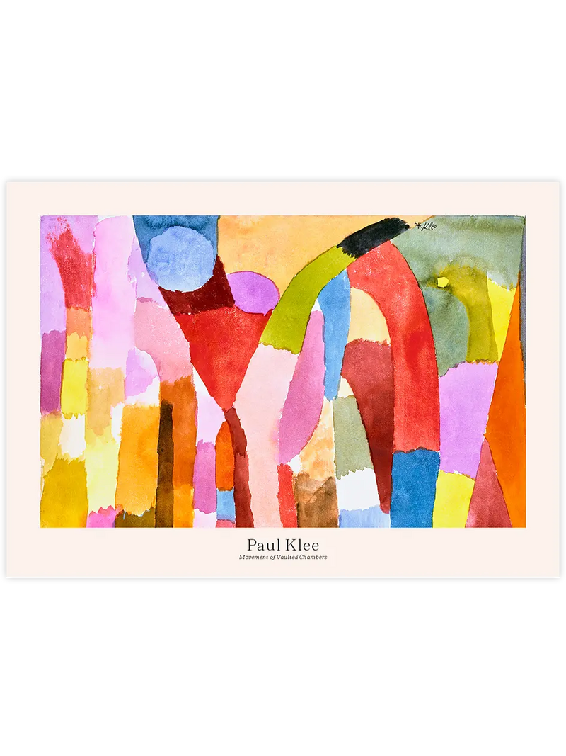 Klee Tonozlu Odaların Hareketi - Art Print Ünlü Ressamlar Poster