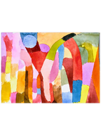 Klee Movement of Vaulted Chambers - Art Print Ünlü Ressamlar Poster