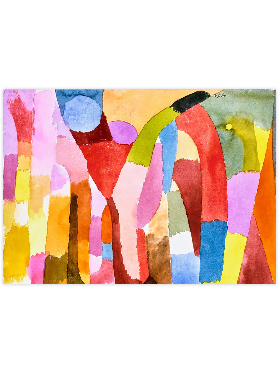 Klee Movement of Vaulted Chambers - Art Print Ünlü Ressamlar Poster