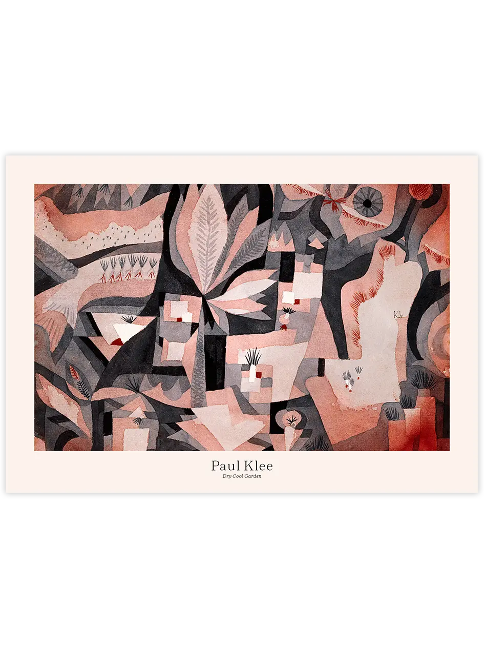 Klee Kuru Serin Bahçe - Art Print Ünlü Ressamlar Poster