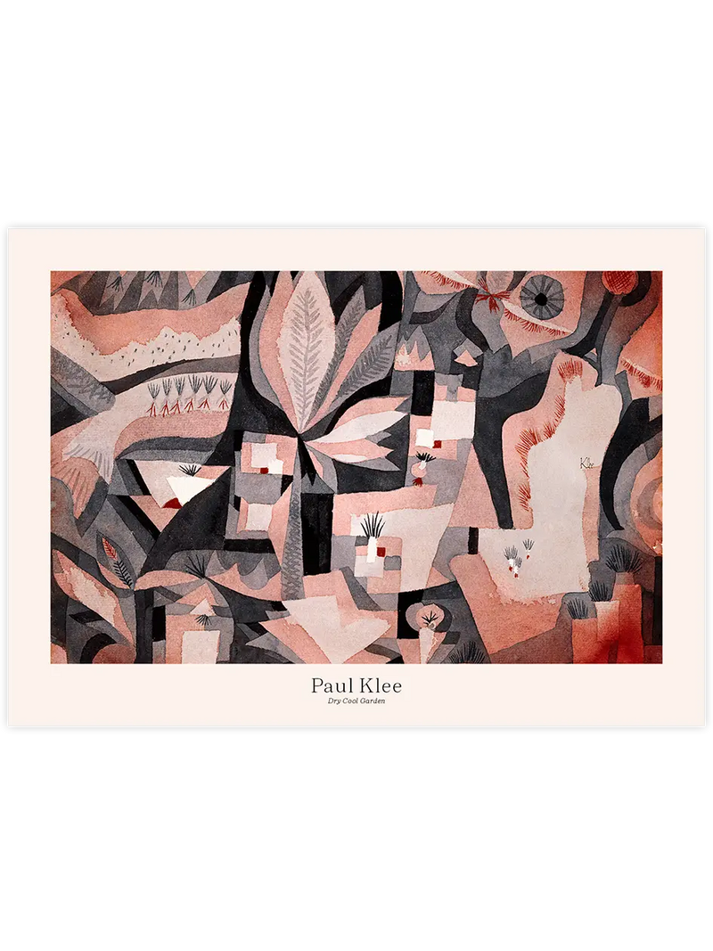 Klee Kuru Serin Bahçe - Art Print Ünlü Ressamlar Poster