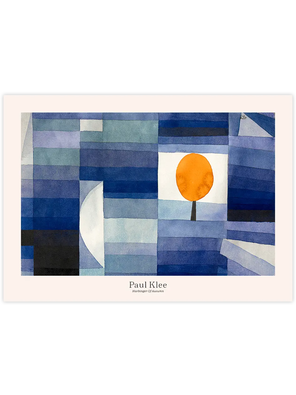 Klee Sonbaharın Habercisi - Art Print Ünlü Ressamlar Poster