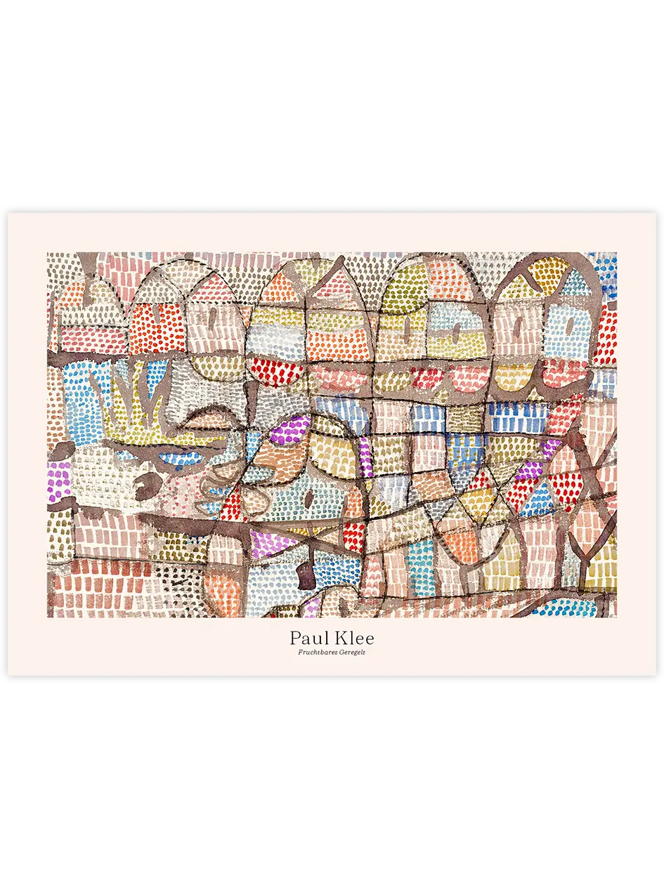 Klee Fruchtbare Geregelt - Art Print Ünlü Ressamlar Poster