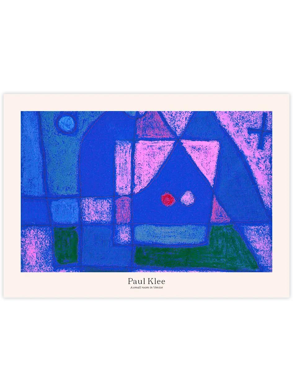 Klee Venedik'te Küçük Bir Oda - Art Print Ünlü Ressamlar Poster