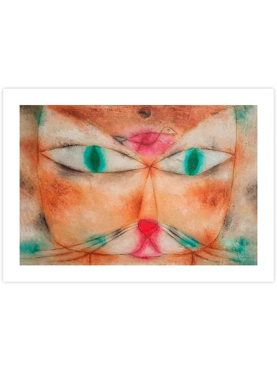 Paul Klee Cat and Bird - Art Print Ünlü Ressamlar Poster