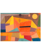 Klee Joyful Mountain Landscape - Art Print