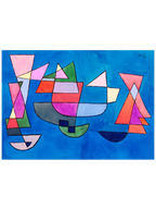 Paul Klee Sailing Boats - Art Print