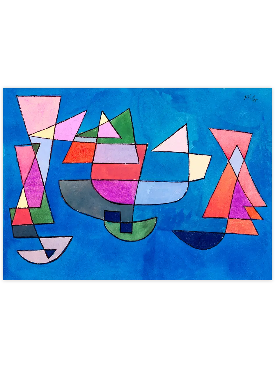 Paul Klee Sailing Boats - Art Print Ünlü Ressamlar Poster