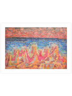 Paul Klee Cliffs by the Sea - Art Print