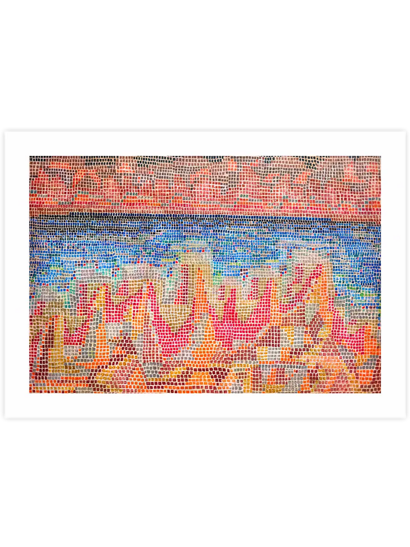 Paul Klee Cliffs by the Sea - Art Print Ünlü Ressamlar Poster