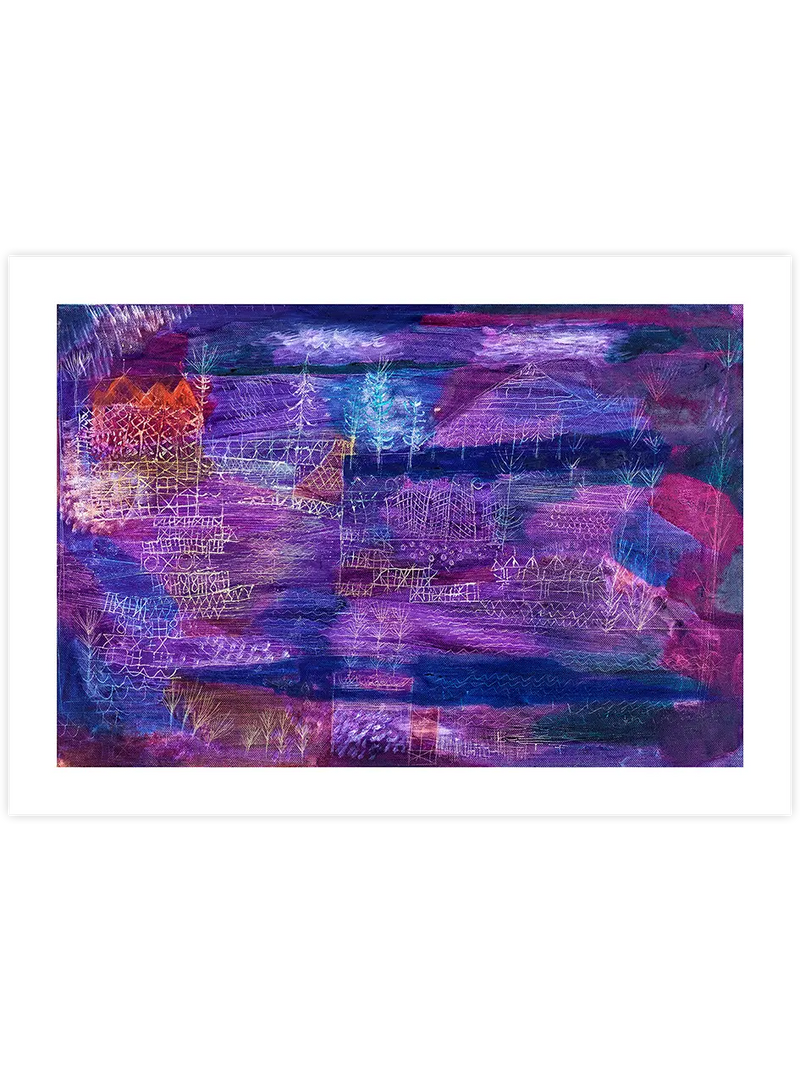 Klee  River Engineering Landscape - Art Print Ünlü Ressamlar Poster
