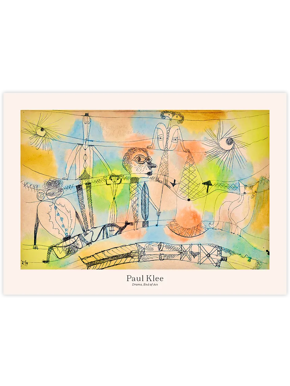 Klee Drama, End of Act - Art Print Ünlü Ressamlar Poster