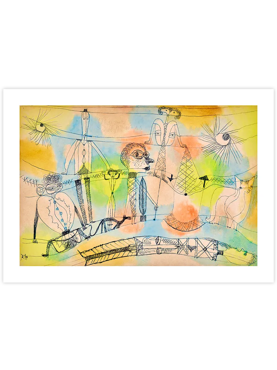Klee Drama Aktschluss - Art Print Ünlü Ressamlar Poster