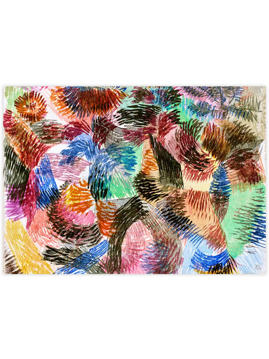 Klee Ormanın Libidosu - Art Print Ünlü Ressamlar Poster