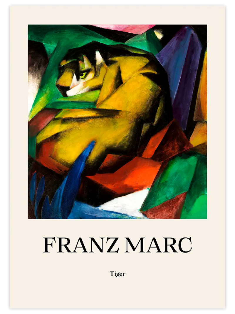 Franz Marc Tiger - Art Print Ünlü Ressamlar Poster