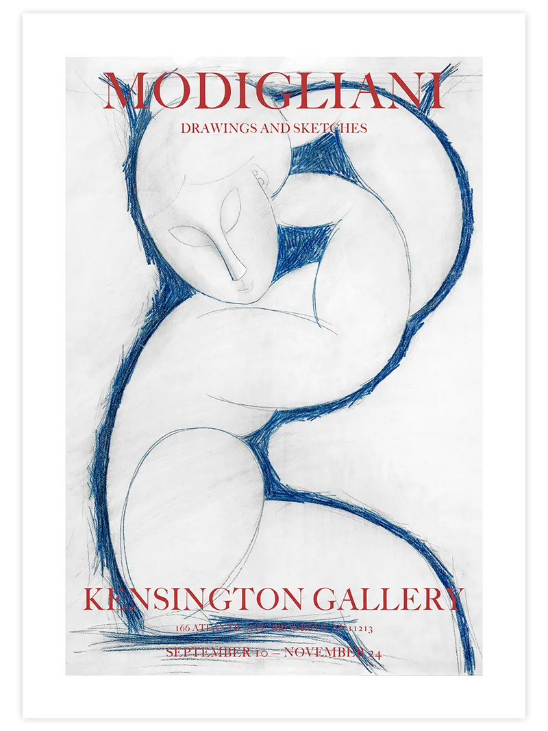 Modigliani Afiş N2 - Art Print Ünlü Ressamlar Poster