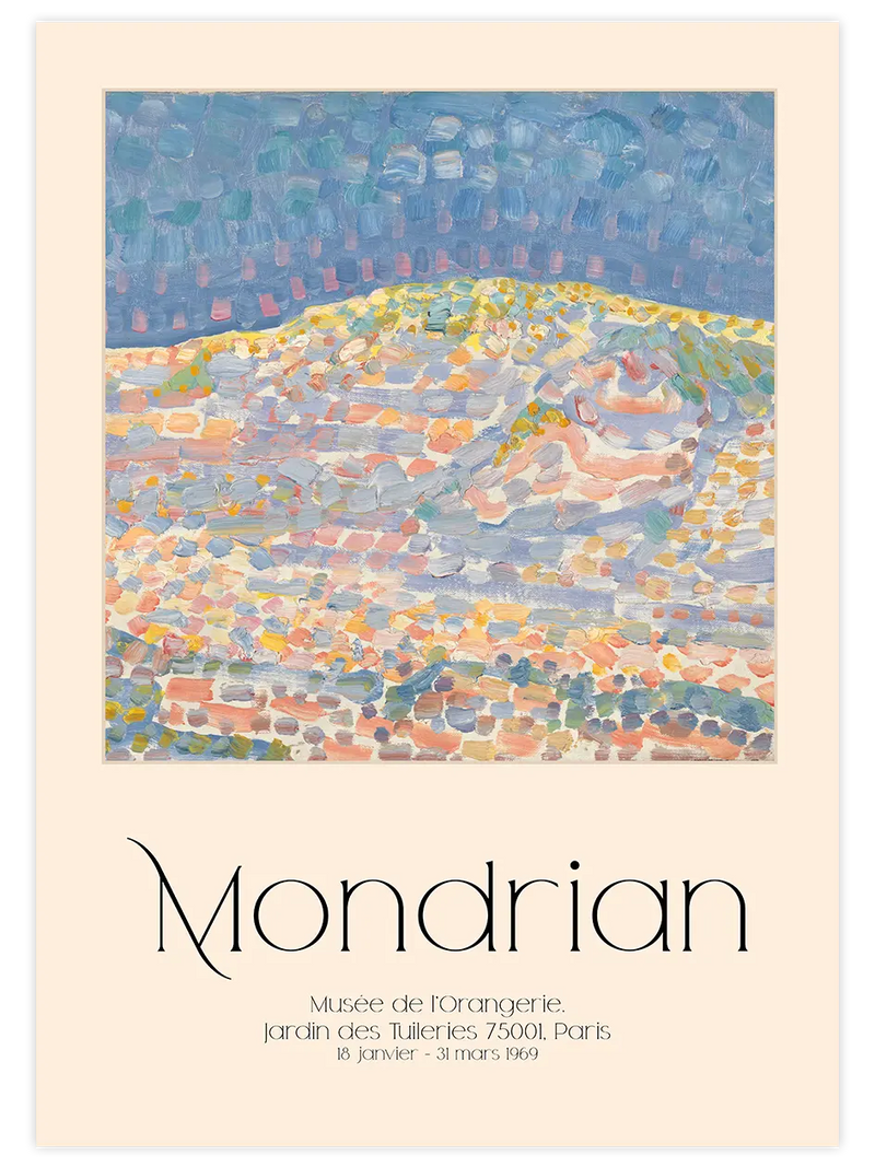 Mondrian Afiş N3 - Art Print Ünlü Ressamlar Poster