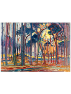 Mondrian Woods Near Oele - Art Print
