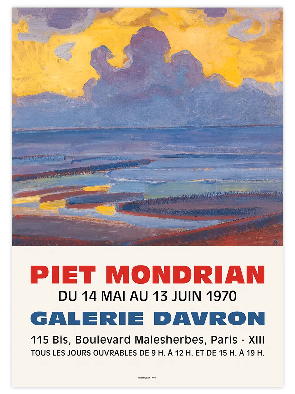 Mondrian Afiş N1 - Art Print Ünlü Ressamlar Poster