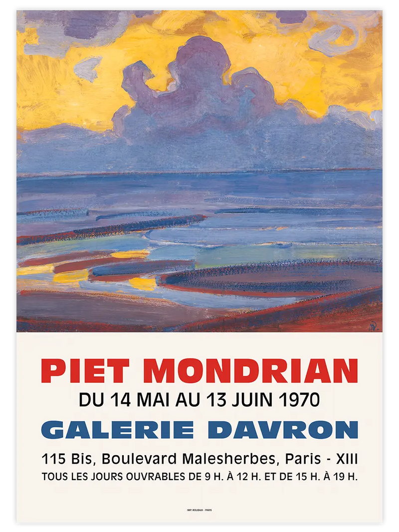Mondrian Afiş N1 - Art Print Ünlü Ressamlar Poster