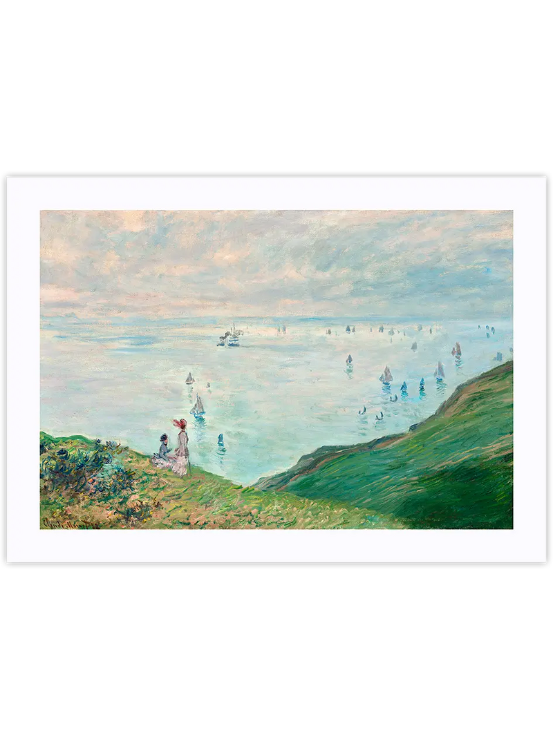 Monet Cliffs at Pourville - Art Print Ünlü Ressamlar Poster