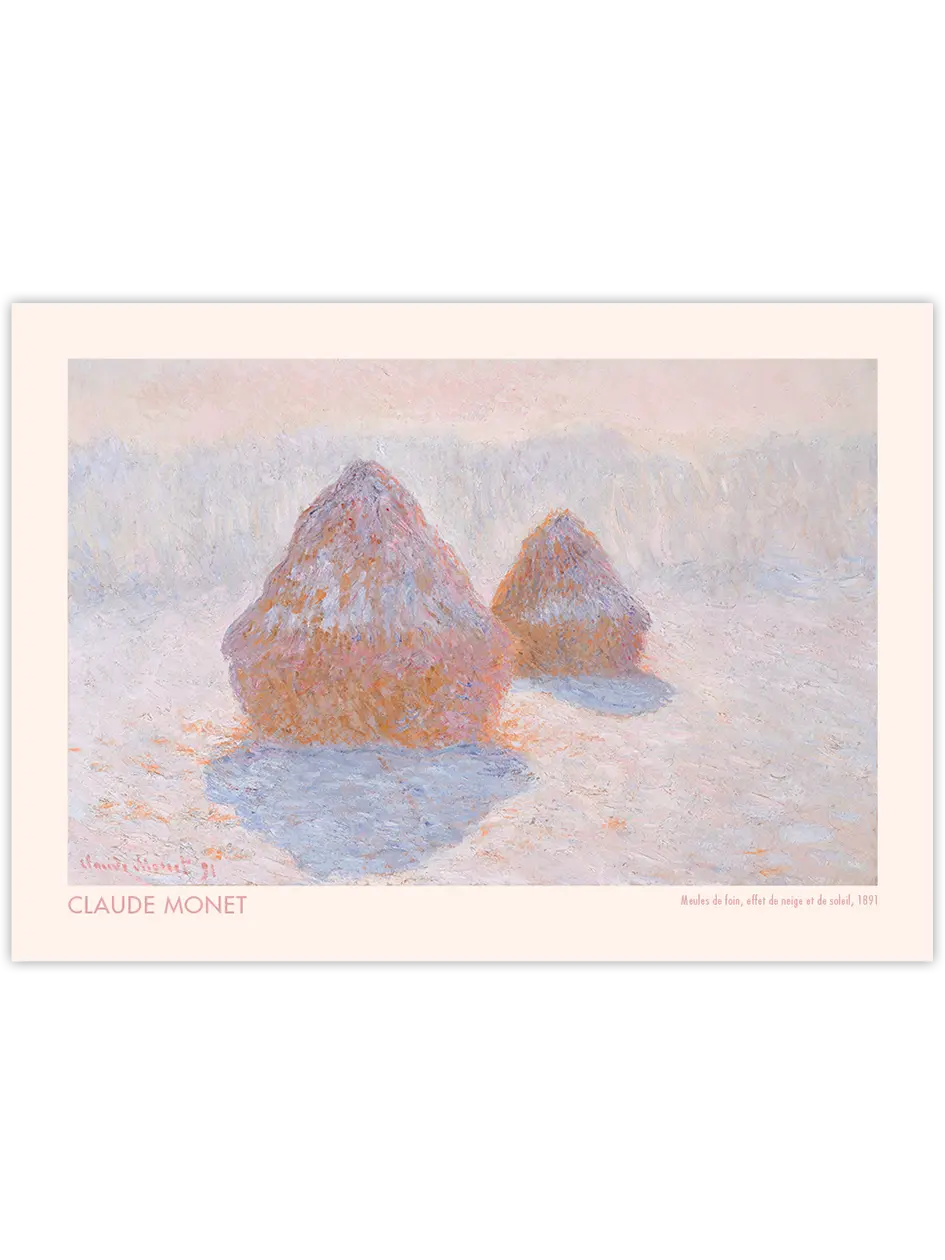 Claude Monet Meules de Foin - Art Print Ünlü Ressamlar Poster