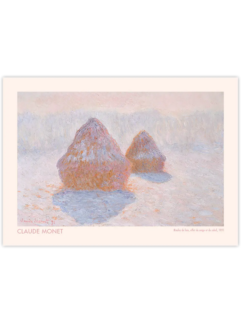 Claude Monet Meules de Foin - Art Print Ünlü Ressamlar Poster