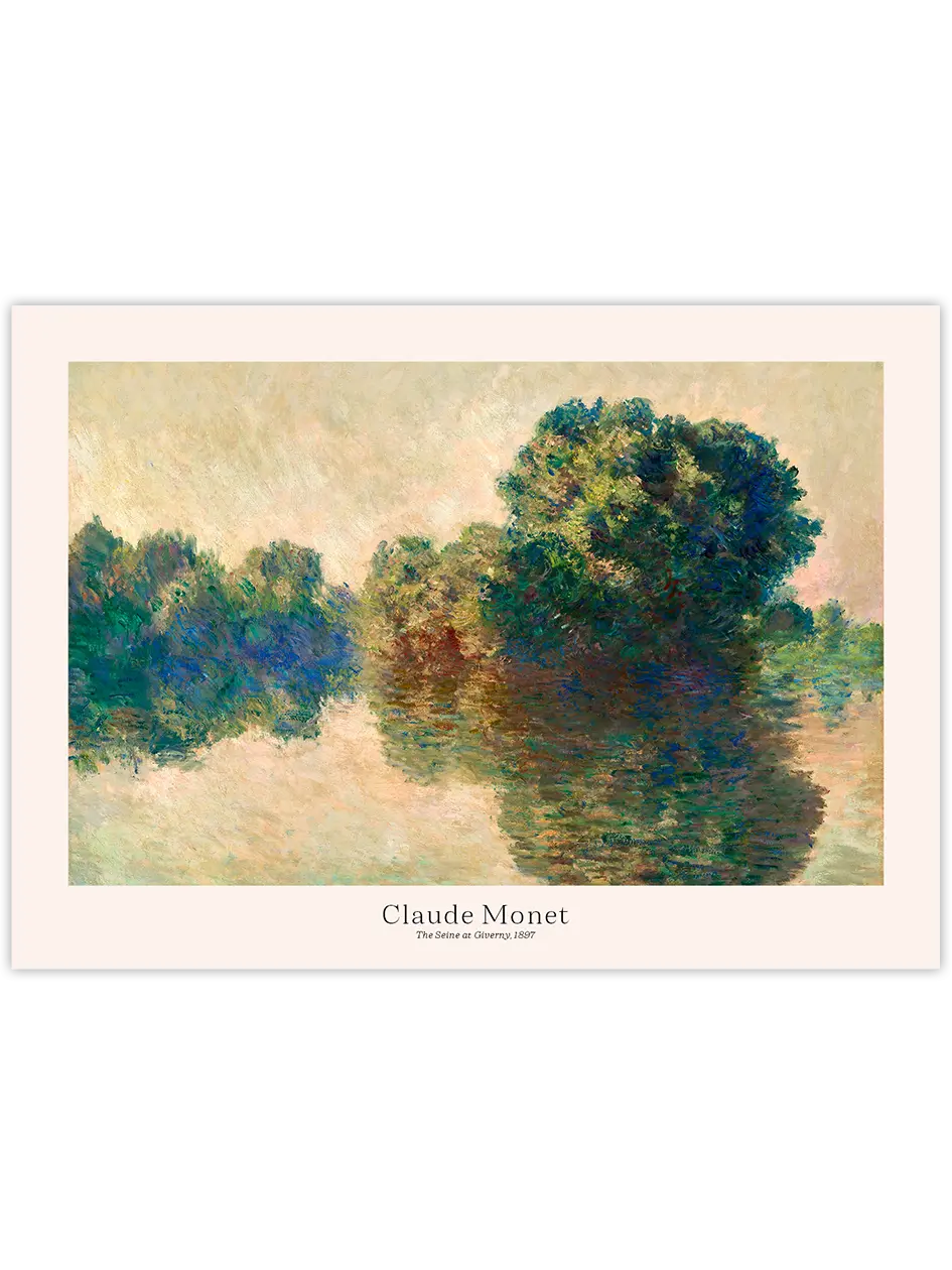 Monet Giverny’de Sen Nehri - Art Print Ünlü Ressamlar Poster