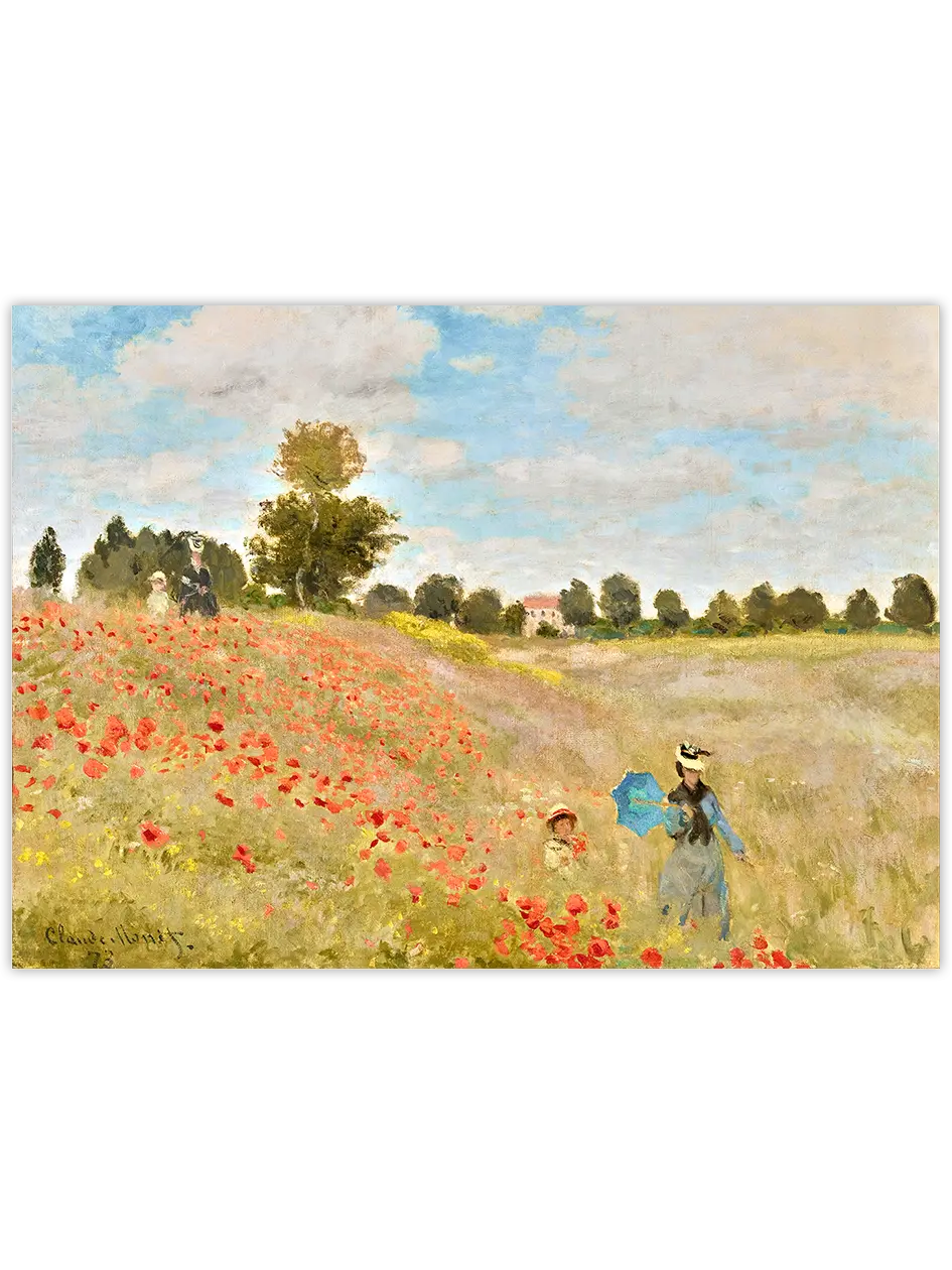 Monet Poppies - Art Print Ünlü Ressamlar Poster