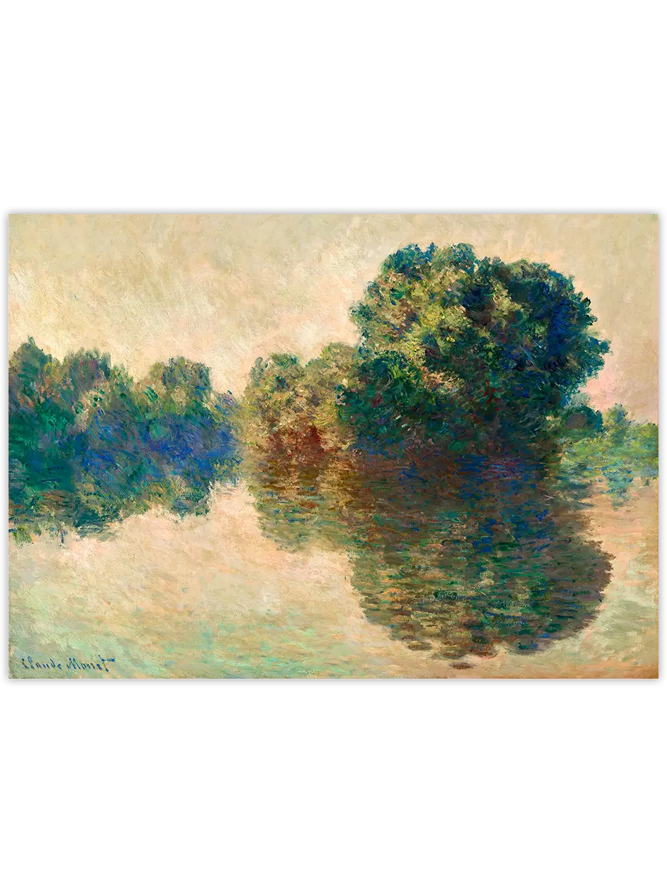 Monet The Seine at Giverny - Art Print Ürün ana görseli