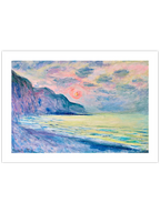 Monet Sunset, Foggy Weather, Pourville - Art Print