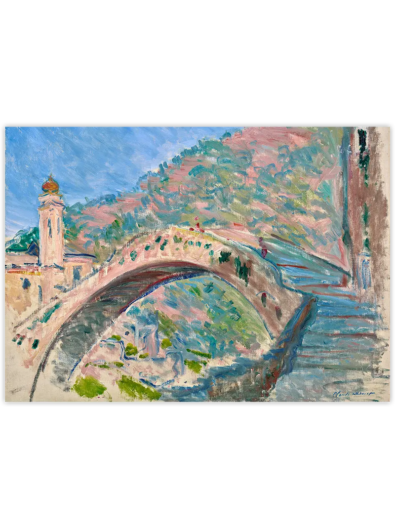 Monet Bridge at Dolceacqua - Art Print Ünlü Ressamlar Poster