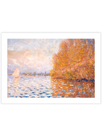 Monet Argenteuil Basin with a Single Sailboat - Art Print