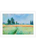 Monet Wheatfield - Art Print