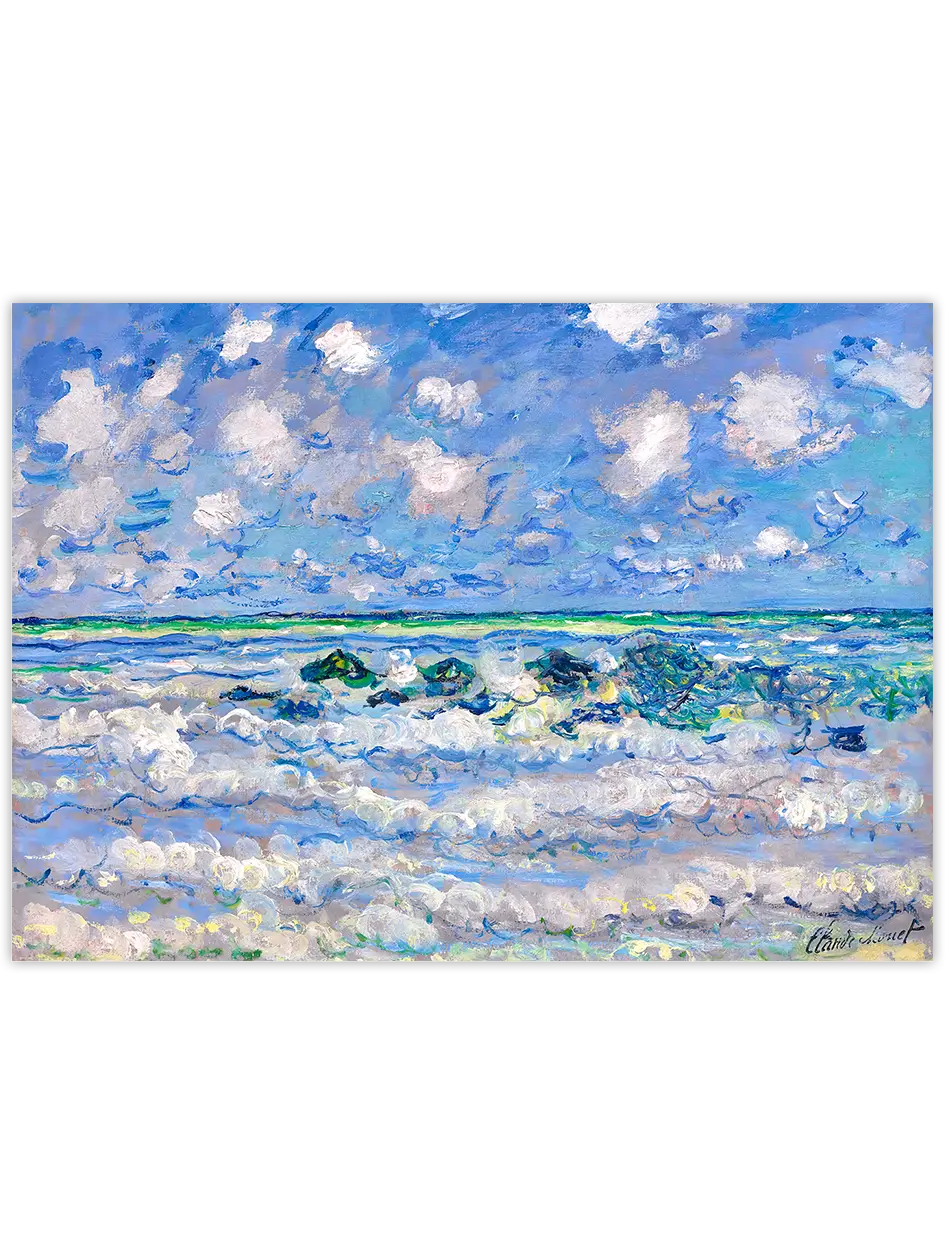 Monet The Wave - Art Print