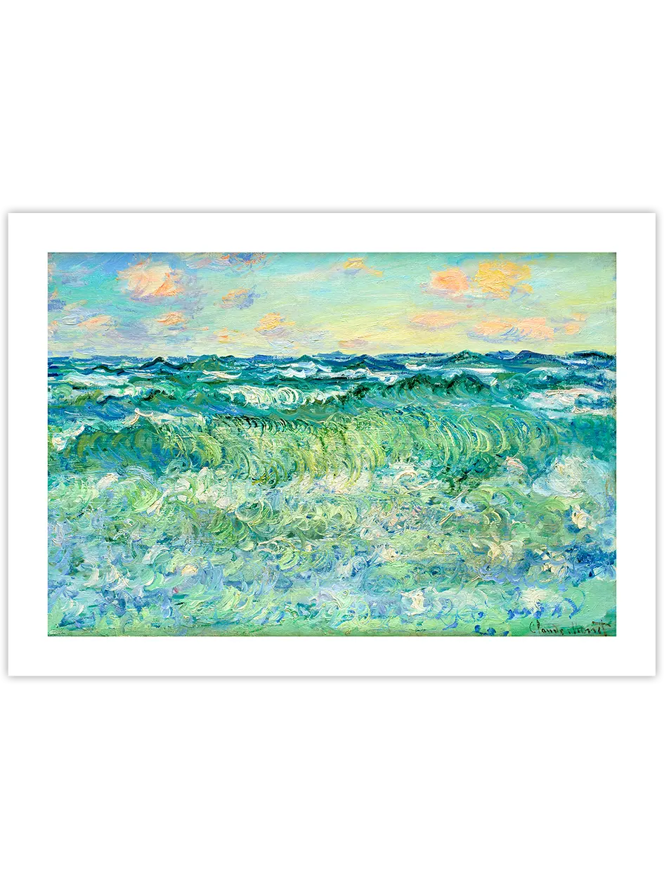 Monet Seascape, Pourville - Art Print
