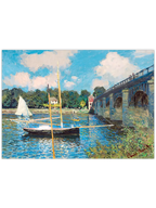 Monet The Bridge at Argenteuil - Art Print