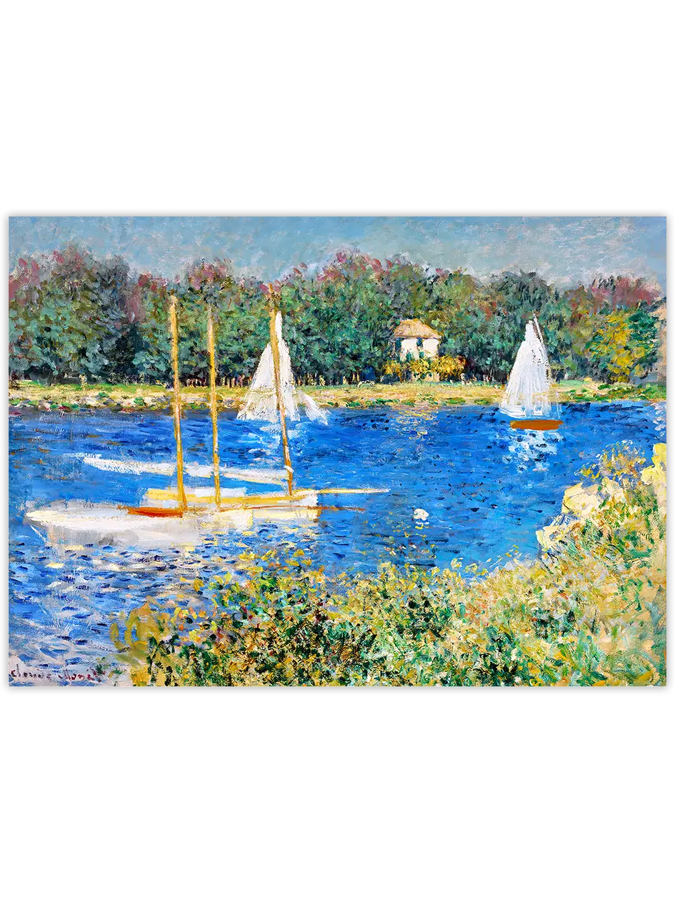 Monet The Seine at Argenteuil - Art Print Ünlü Ressamlar Poster