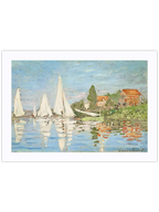 Monet Regatta at Argenteuil- Art Print