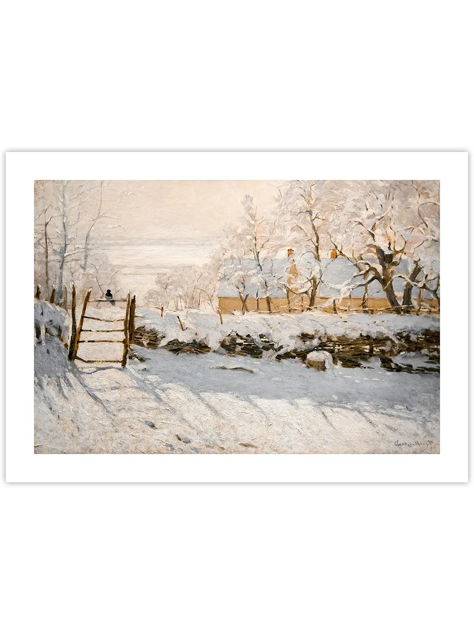 Claude Monet The Magpie - Art Print Ürün ana görseli