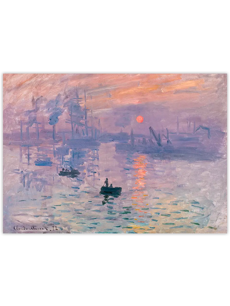 Monet Impression Sunrise - Art Print Ünlü Ressamlar Poster